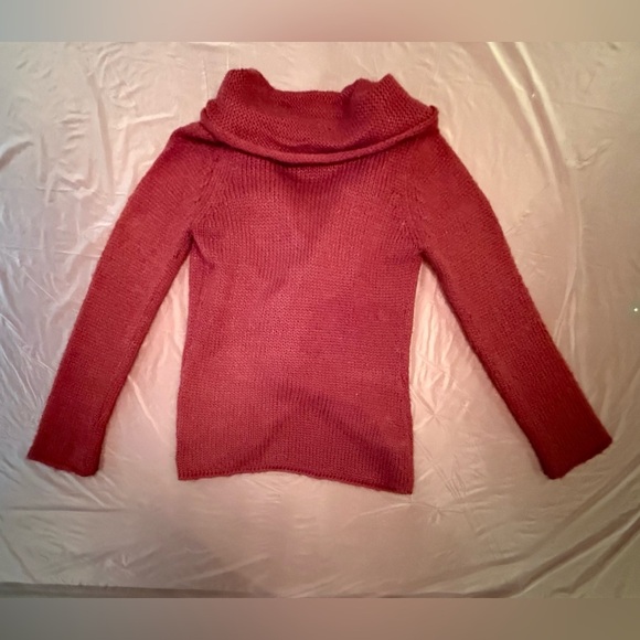 Wooden Ships Open Front Red Cardigan w/ Shawl Collar Size M/L MSRP $158 - Picture 3 of 8